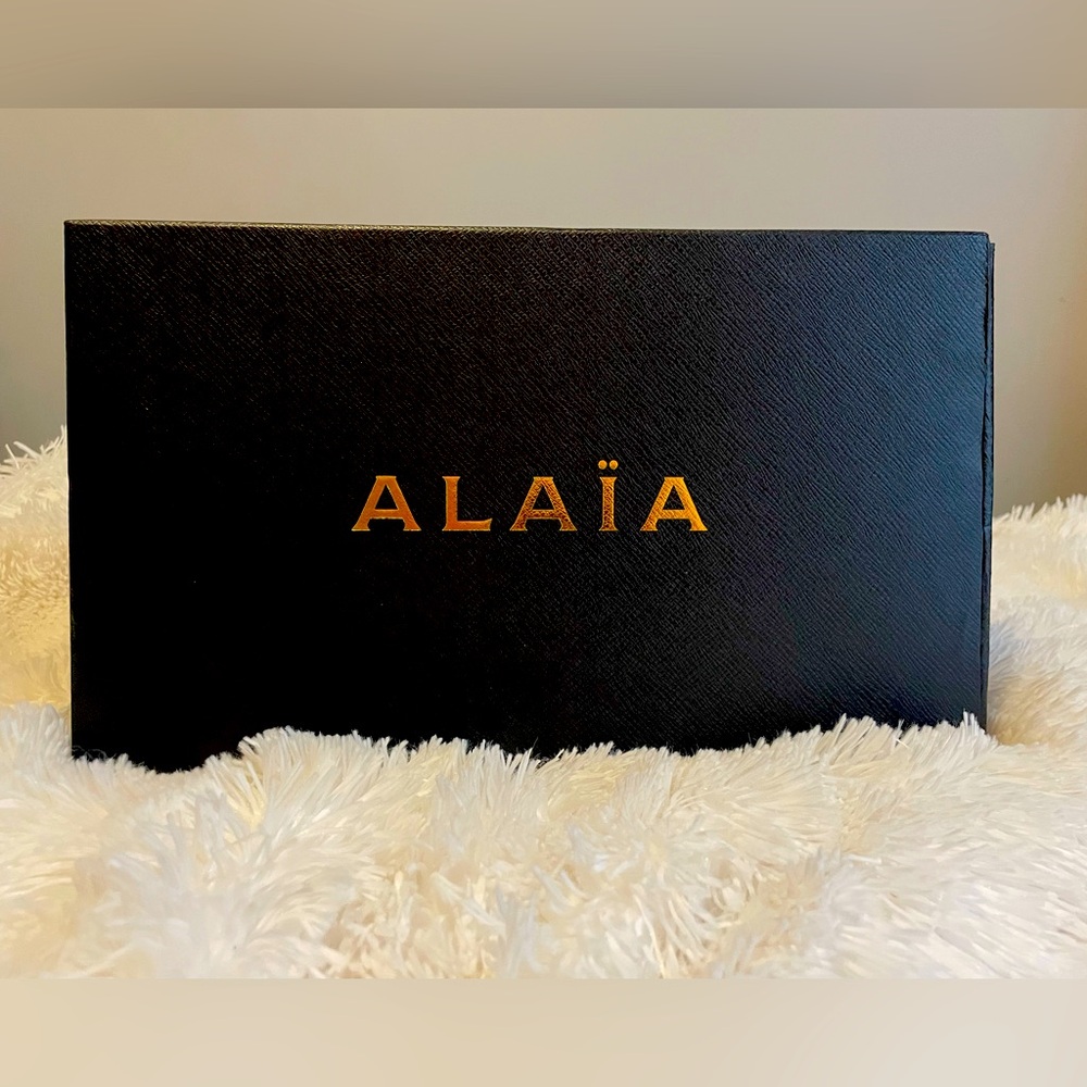 Alaia Black & Gold Logo Empty Shoe Box